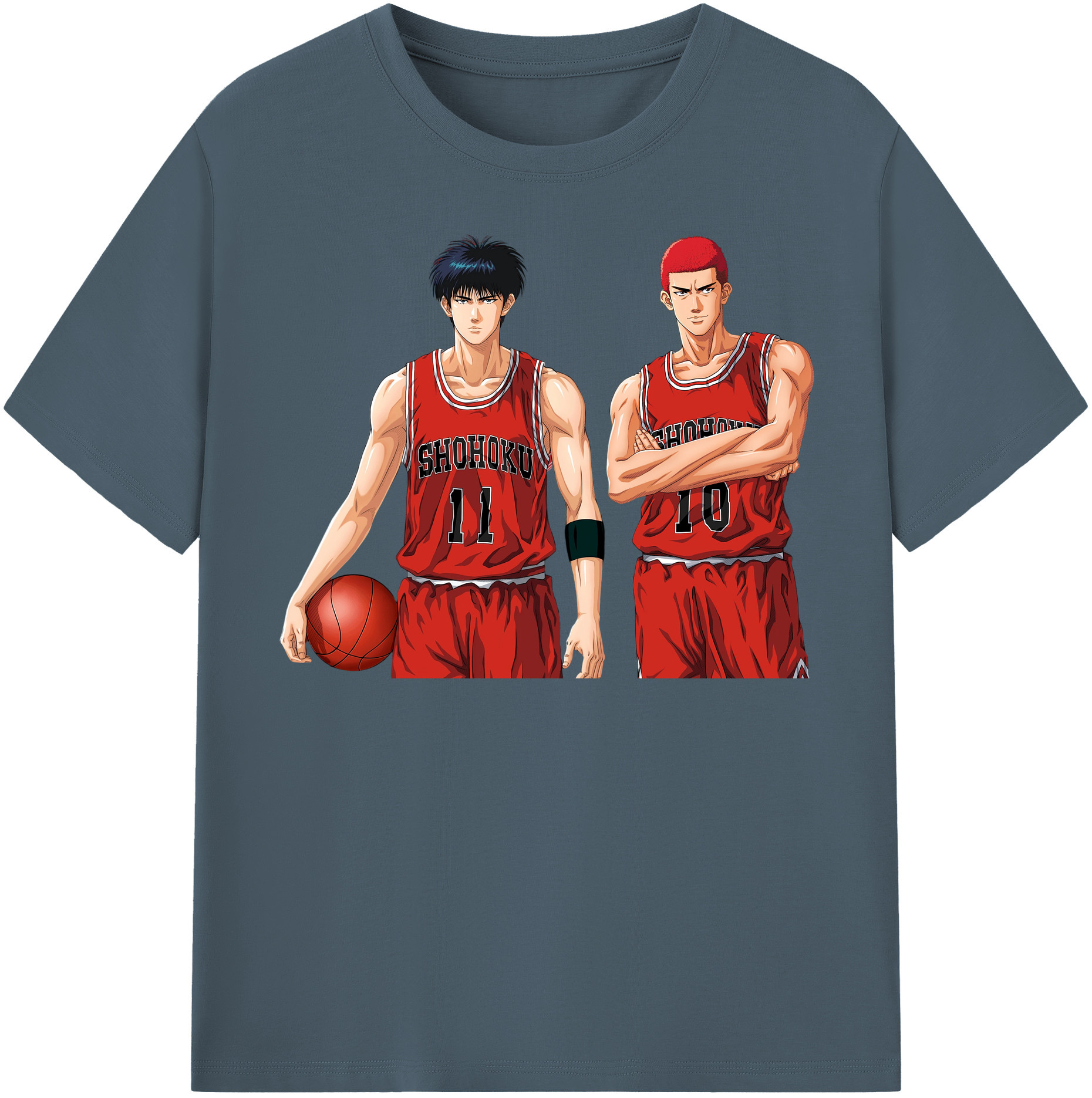 （画像用） SLAM DUNK／スラムダンク 綿100％半袖Tシャツ（フロントプリント）